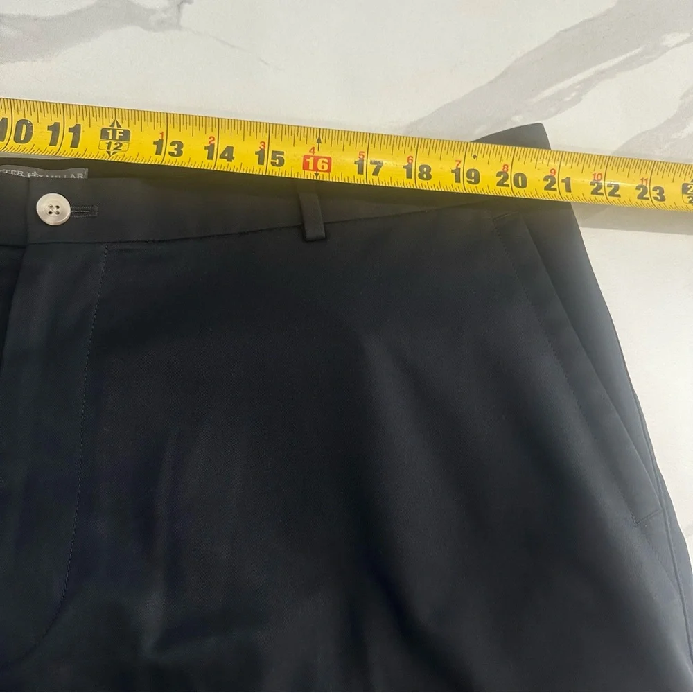 Peter Millar Wicking Shorts Mens 42 Golf Performance Chino 8.5” Inseam Black